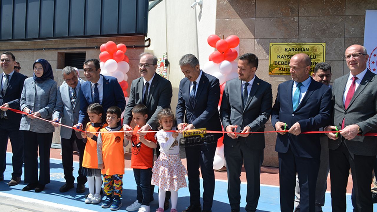 Karaman’da Bebek ve Çocuk Kütüphanesi Açıldı 