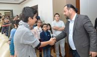 KMÜ Çocuk Üniversitesi Öğrencilerinden Rektör Akgül'e Ziyaret