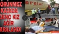 Görünmez Kazada Genç Kız Ağır Yaralandı!