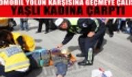 Karamanda 30 metrelik yolda sgk önünde otomobil yayaya çarptı