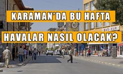 Karaman'da hava nasıl olacak?