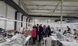 Kaymakam Erdoğan Tekstil Fabrikasında İncelemelerde Bulundu