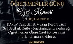 KAREV Türk Sanat Müziği Korosu  Öğretmeneler İçin Sahne Alacak