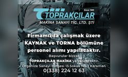 Kaynak ve Torna Bölümünde Çalışacak Personel Aranıyor!