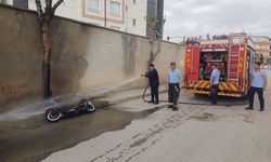 Karaman'da Elektrikli Bisiklet Yangını