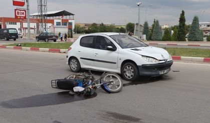 Motosiklet Sürücüsü Ağır Yaralandı