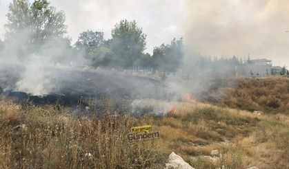 Karaman’da Ot Yangını