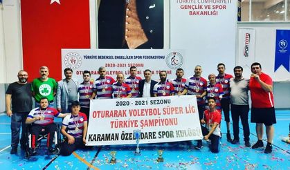 Oturarak Voleybol Süper Ligi'nde Şampiyon Karaman!