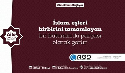 AGD Aile Okulu’nda Eğitimler Başlıyor