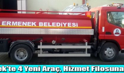 Ermenek'te 4 Yeni Araç, Hizmet Filosuna Katıldı