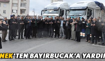 ERMENEK’TEN BAYIRBUCAK’A YARDIM TIRI