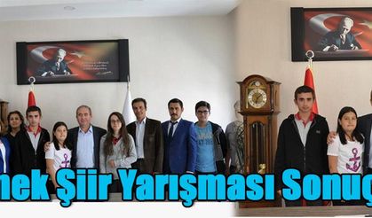 Ermenek Şiir Yarışması Sonuçlandı