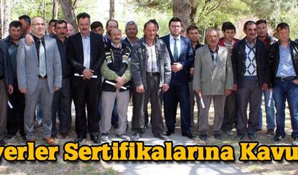 Kursiyerler Sertifikalarına Kavuştular