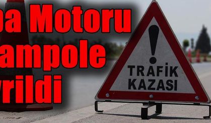 Çapa Motoru Şarampole Devrildi