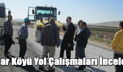 Ambar Köyü Yol Çalışmaları İncelendi