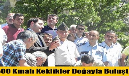 500 Kınalı Keklikler Doğayla Buluştu