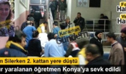 Öğretmen Güler Deniz'in 2. kattan düşme anı