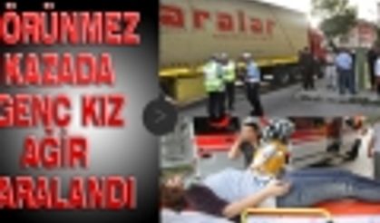 Görünmez Kazada Genç Kız Ağır Yaralandı!