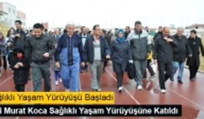 Karaman'da sağlıklı yaşam yürüyüşü yapıldı 