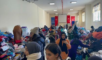 KYK Yurdu Yardım Malzemeleriyle Doldu