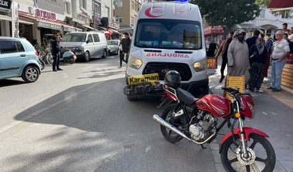 Karaman'da Motosiklet Yayaya Çarptı: 1 Yaralı