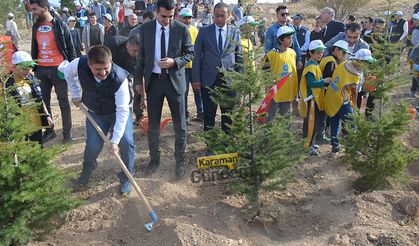 Karaman'da 5 Bin Fidan Toprakla Buluşturuldu