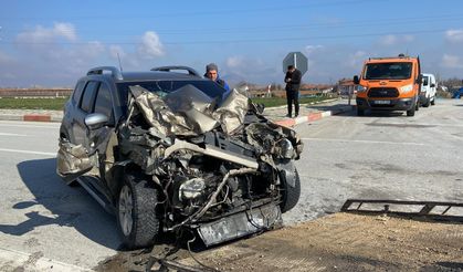 Cip Kamyona Arkadan Çarptı: 1 Yaralı