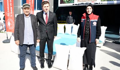 Karaman'da Tarım Arazi Kullanımını Arttırma Projesi Kapsamında Nohut Tohumu Dağıtıldı