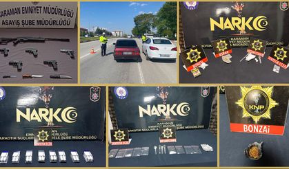 Karaman’da Çeşitli Suçlardan Aranan 17 Şahıs Yakalandı