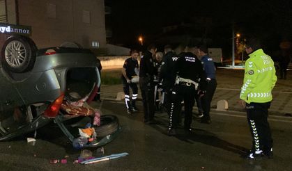 Karaman’da Kontrolden Çıkan Otomobil Devrildi: 1 Yaralı