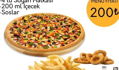 Pizza Menüde Efsane Fiyat!
