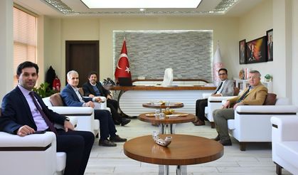 Milletvekili Sağlam ve Daire Başkanı Okur, İl Müdürü Çalışkan'ı Ziyaret Etti