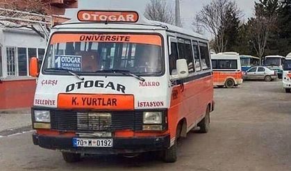 Karaman'da Dolmuş Ücretlerine Zam