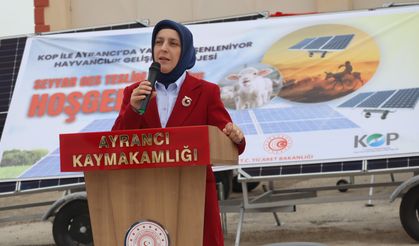 KOP ile Ayrancı'da Hayvancılıkta Sürdürülebilirlik İçin Seyyar GES Üniteleri Dağıtıldı