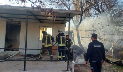 Karaman’da konteyner Yangını Korkuttu
