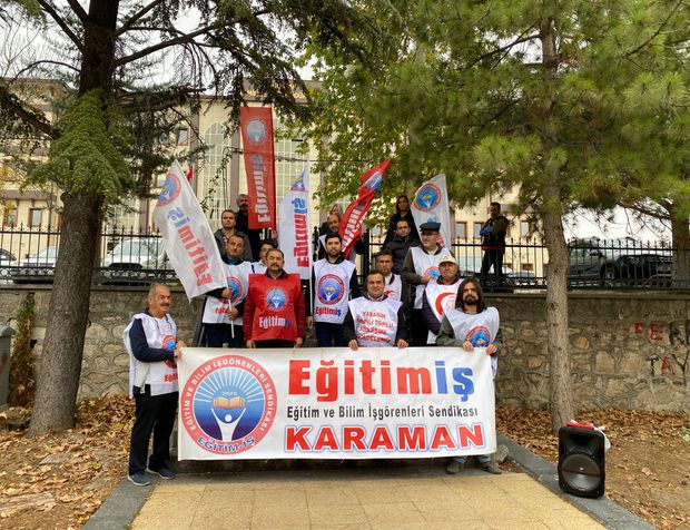 Karaman Eğitim-İş: "Suç İşliyorsunuz"