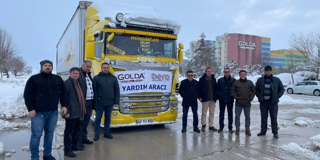 Golda Gıda Deprem Bölgesine Yardım Tırı Gönderdi