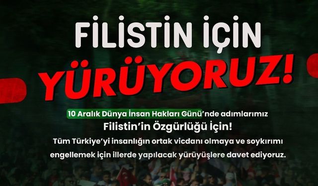 Karaman Halkı Filistin İçin Yürüyecek