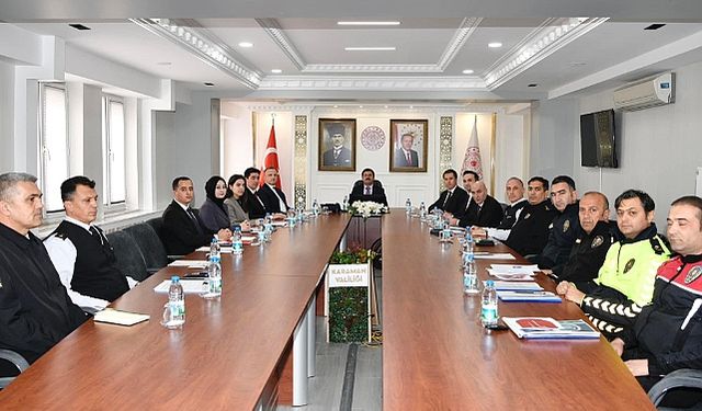 Karaman'ın Güvenliği ve Asayişi Ele Alındı