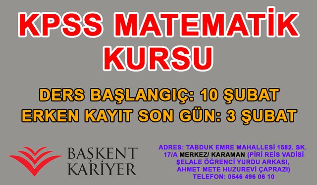 KPSS Matematik Kursu