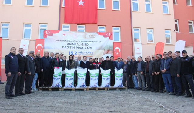 Karaman’da Afetten Zarar Gören 557 Üreticiye Gübre ve Yem Desteği