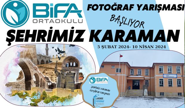 “Şehrimiz Karaman” Fotoğraf Yarışması Başlıyor