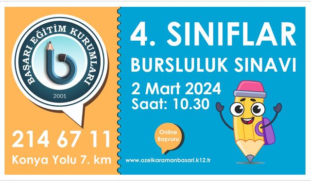Başarı Koleji Bursluluk Sınavı Yapıyor