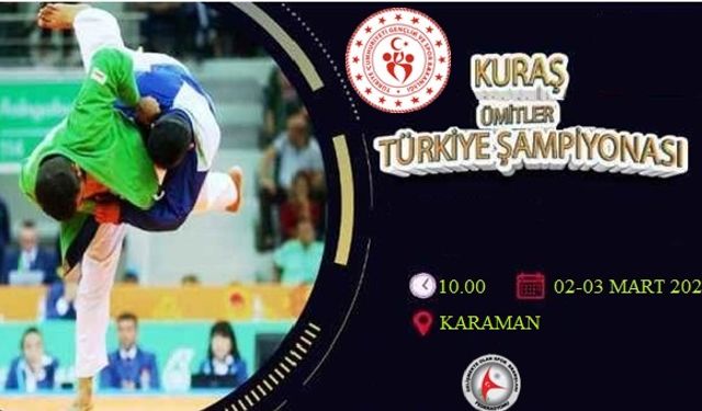 Karaman, Ümitler Türkiye Kuraş Şampiyonasına Ev Sahipliği Yapacak