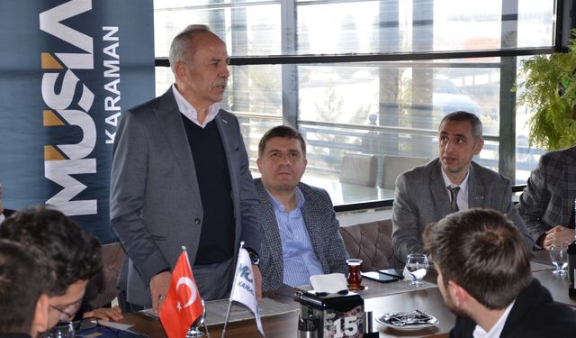 MÜSİAD Karaman Üyeleri Aylık Dost Meclisinde Toplandı