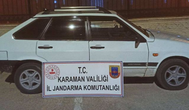 Mersin’den Otomobil Çalan Hırsız Karaman’da Yakalandı