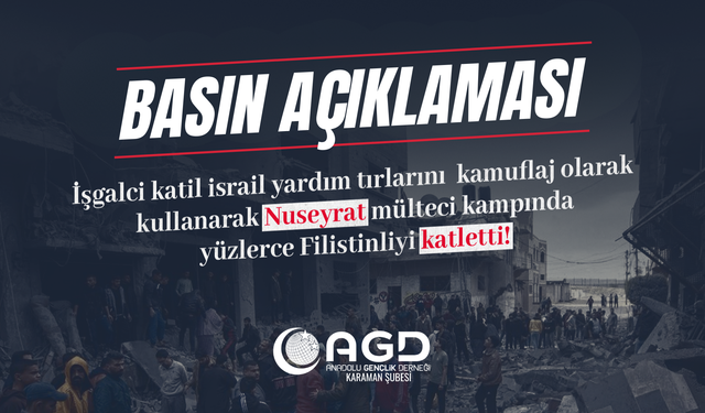 AGD: “İsrail Ancak Silahtan Anlar!”