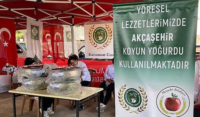 Akçaşehir'in Koyun Yoğurdu Gastronomi Festivalinde