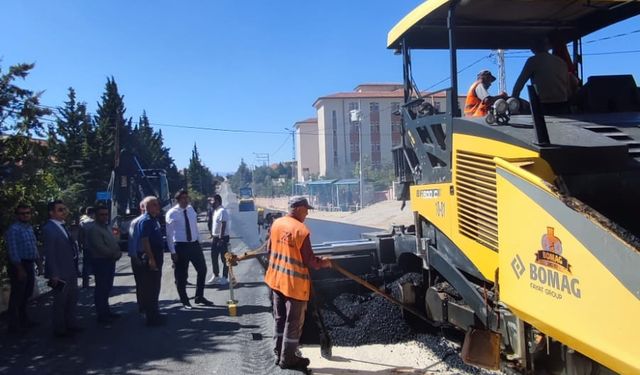 Okullar Bölgesinde Asfalt Çalışmaları Sürüyor