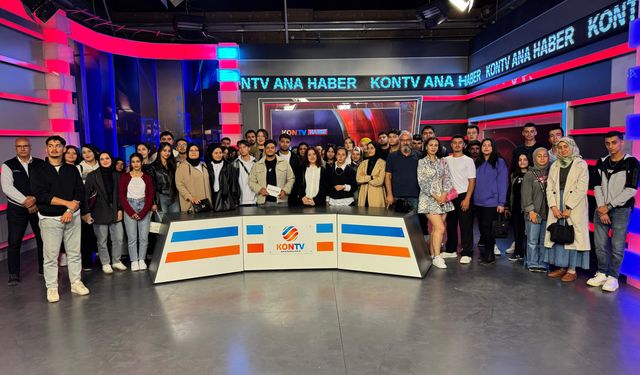 KMÜ’lü Genç İletişimciler Kontv’yi Ziyaret Etti